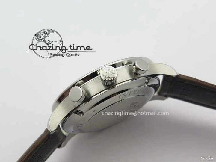 MIROTIME 0721 Supportive Portuguese Chrono IW371431 ZF 1:1 Best Edition Gray Dial On Brown Leather Strap A79350 (Slim Movement) 7261
